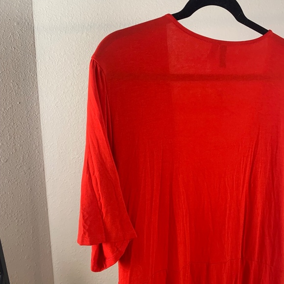NWT asos candy red wrap dress size 22 - Picture 6 of 9